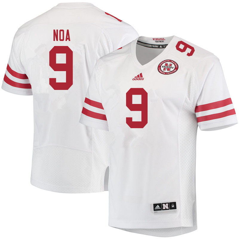 Women #9 Kanawai Noa Nebraska Cornhuskers College Football Jerseys Sale-White